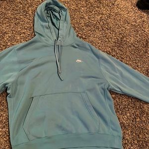 XL aqua blue nike hoodie
